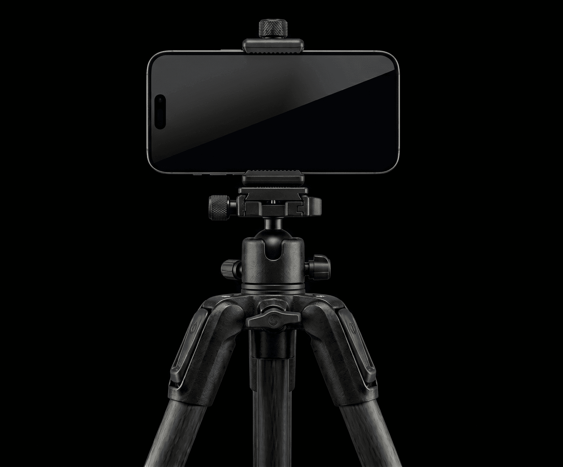 iPhone mounted on a tripod for Ballista capture